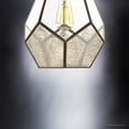 thumbnail image 5 of Luxury Mid-Century Modern Indoor Pendant, 18.5''H x 12''W, with Geometric Style Elements, Art Deco Design, Olde Bronze Finish and Glass, UHP2850, 5 of 7