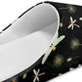 thumbnail image 6 of FUIALDOLG Dragonfly Dandelion Print Winter House Slippers for Women Men, Lightweight Fabric Casual Cotton House Shoes, Non-Slip Closed Toe Home Shoes, Indoor and Outdoor, Size 12-13, 6 of 7