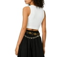 thumbnail image 5 of Jsaierl Women's Western Style Midi Skirt, Elastic Waist Casual Flowy Skirt, Boho A-Line Skirt for Daily Wear & Vacation, 5 of 5