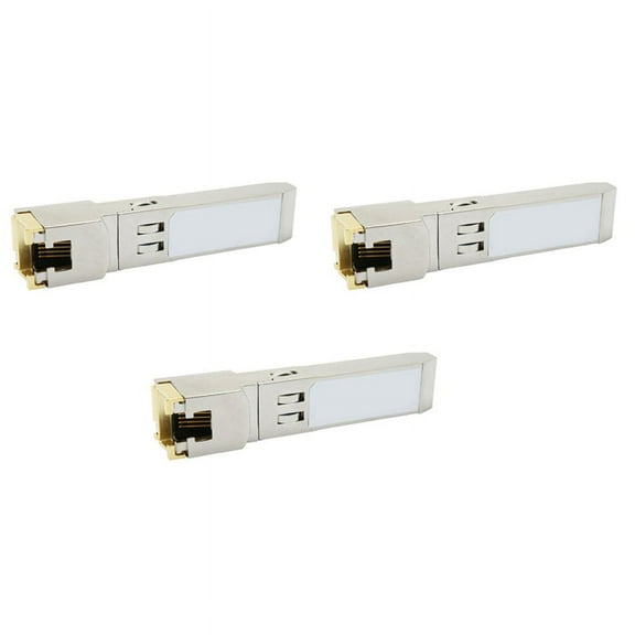 3X Gigabit RJ45 SFP Module 10/100/1000Mbps SFP Copper RJ45 SFP Transceiver Gigabit Ethernet Switch,3 x RJ45 SFP Module,silver