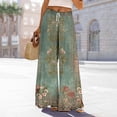 thumbnail image 2 of Bovemsi Wide Leg Pants Woman Women's With Pockets High Waist Adjustable Loose Casual Trousers Business Work Travel Pants, 2 of 6