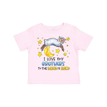 

Inktastic I Love My Brothers to the Moon and Back Cute Sheep Boys or Girls Toddler T-Shirt