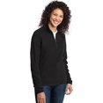 thumbnail image 4 of Port Authority ®  Ladies Microfleece 1/2-Zip Pullover. L224 Xl Black, 4 of 6