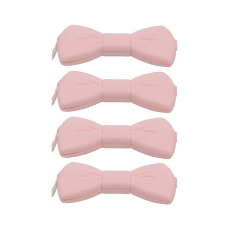 

FRCOLOR 4PCS Per Pack Sealing Clips Creative and Exquisite Food Bag Sealing Clip Bow-knot Shaped Plastic Sealer Clips to Keep Food Fresh (Pink)