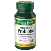 2 Pack - Nature's Bounty Prob iotic Acidophilus Tablets, 120 ea