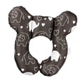 thumbnail image 2 of Almohada De Apoyo Para El Cuello Del Bebé, Almohada De Alimentación Para Cochecito De Bebé, Viaje, Color Negro, 2 of 9