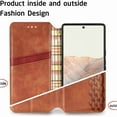 thumbnail image 6 of Dteck for Google Pixel 6 Pro Case, Premium PU Leather Flip Folio Wallet Shockproof Case with Card Slot Magnetic Closure Cover, brown, 6 of 8