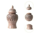 thumbnail image 6 of deevoka Ceramic Vase Storage Tank Porcelain Ginger Jar for Bedroom Arrangement Party, 6 of 9