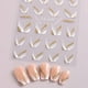 thumbnail image 3 of French Line Nail Stickers, 3D Self-Adhesive French Nail Decals Wave Stripe Lines V Shape Nail Design for Manicure DIY Nail Decoration (8Sheets), 3 of 4