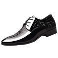 thumbnail image 2 of Tawop Mens Dress Shoes Faux Leather Casual Comfy Fashion Lace Up Oxfords Black Size:9, 2 of 9
