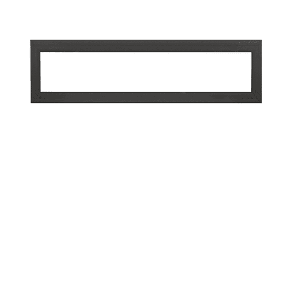 Double Pane Transom Window 60" x 12" Fixed Window Black Vinyl DP50 Argon Filled Glass Windows