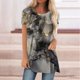 thumbnail image 1 of Pntutb Moda Mujer Verano Cuello Redondo Manga Corta Estampado Casual Camiseta Blusa Pntutb Pntutb-5233, 1 of 5