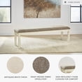 thumbnail image 3 of Signature Design by Ashley Casual Bolanburg 65" Dining Bench, Antique Cream/Brown, 3 of 5