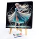thumbnail image 5 of Kit de pintura por números sobre lienzo, arte al óleo artesanal, imagen de princesa, decoración del hogar, 40x40cm, 5 of 9