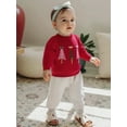 thumbnail image 6 of Rovasas Baby Girl Christmas Sweater, Long Sleeve Crew Neck Tree Pullover, 6 of 9