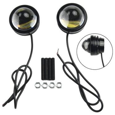 CAIJIEXI 2Pcs 12V-24V Brand New Car Daytime Fog Lights White High Power Led Projection Lights Universal Durable Car Accessories