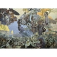 thumbnail image 2 of Alphonse Mucha 24x18 Gold Ornate Framed and Double Matted Museum Art Print Titled - Svantovit Celebration on the Island of Rugen (1912), 2 of 4