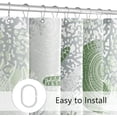 thumbnail image 5 of Beach Ocean Themed Shower Curtain, Sage Green Cute Nautical Coastal Shower Curtains for Bathroom Decor, Summer Tropical Seashell Starfish Coral Fabric Shower Curtain Set with Hooks, 72x72, 5 of 6