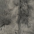 thumbnail image 3 of Faux Fur Area Rug Luxuriously Soft and Eco Friendly 5' X 7' Gray, 3 of 4