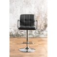 thumbnail image 3 of Bowery Hill Contemporary Metal Adjustable Bar Stool in Black, 3 of 8