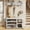 White-1, variant on Noelse Hall Tree with Bench, 4 in 1 Coat Rack Set, Industrial Bench with 4 Hooks, 5 Storage Shoe Cubbies, for Entryway, Hallway, Rustic Brown
