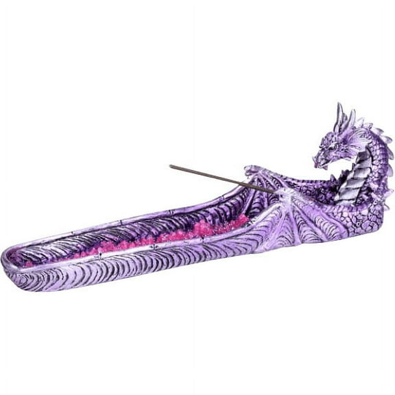 Lilac Dragon Incense Burner by Medieval Collectibles