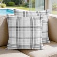 thumbnail image 2 of Pillow Covers 18x18 Set of 2, Black White Check Square Throw Pillow Covers for Couch/Sofa/Living Room, Farmhouse Line Buffalo Plaid Decorative Soft Pillowcases for Couch Throw Pillows, 2 of 9