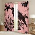 thumbnail image 2 of Manfei Gothic Black Crow Black Out Curtains for Kids, Halloween Skeleton Skull Curtains Pack of 2 (42x63 Each), Romantic Flower Bedroom Curtains, Window Curtains Room Decor, 2 of 6