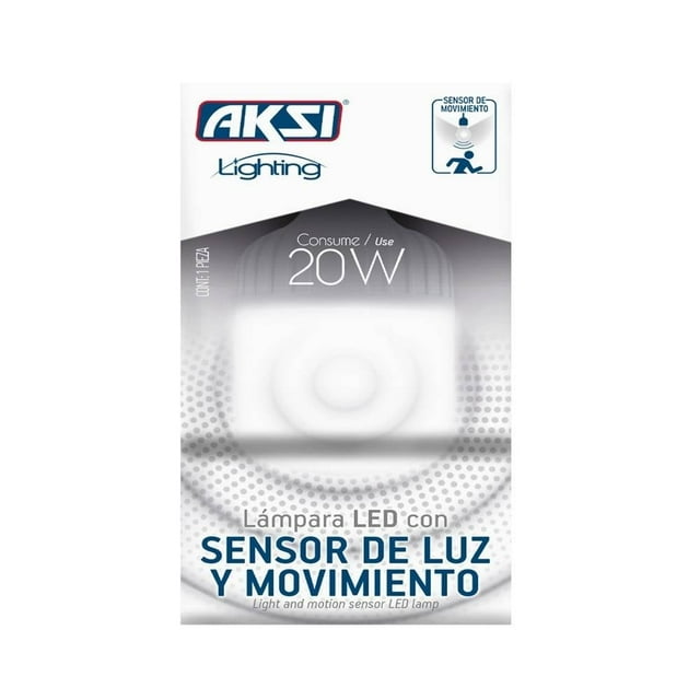 Foco Aksi Lighting Led con sensor de luz y movimiento, modelo 116426