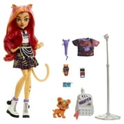 Monster High Toralei Stripe Fashion Doll with Red & Orange Hair, Accessories & Pet Saber-Tooth Tiger