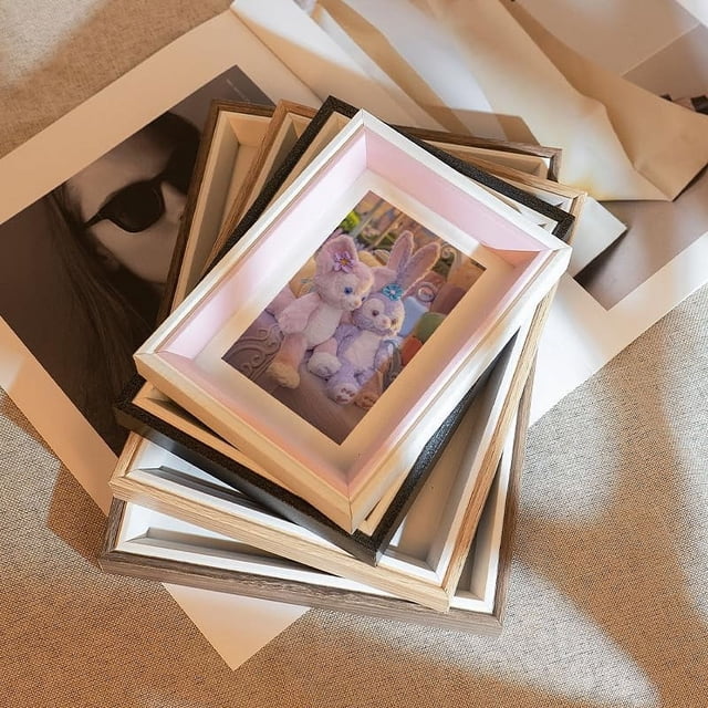 Cadre Photo en Bois Color-block
