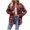 Red, variant on HOWPAY Plaid Shirts for Women Long Sleeve Button down Collared Business Classic Casual Shirts Stretch Lightweight Soft Fall Clothes Green L