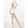 thumbnail image 6 of Stelle Girls Mesh Short Sleeve Ballet Leotards Dance Gymnastic Outfits Basic Dance Leotard for Girls/Toddlers/Kids,White，2-3 Years, 6 of 7