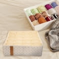 thumbnail image 1 of Milisten Organizador Para Cajón De Calcetines Y Ropa Interior De Tela Resistente Color Beige, 1 of 8