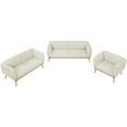 thumbnail image 4 of Meridian Furniture Nolita Cream Boucle Fabric Loveseat, 4 of 15