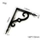 thumbnail image 3 of de 2 soportes flotantes para estantes, soporte tornillos, soportes para estantes, estante para estantes de jardín, muebles Negro 140x110mm Yotijar estante de pared, 3 of 10