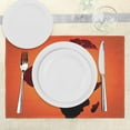 thumbnail image 3 of Ambesonne African Place Mats Set of 4, Savannah Map with Continent, Standard Size, Orange and Brown, 3 of 6