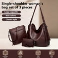 thumbnail image 2 of Arcticwind 3PCS Hobo Crossbody Bags Set for Women,Purses,Shoulder Handbags,3 in 1 Convertible Backpack for Ladies Shoulder Bags Satchel Bags,PU Leather,with Wallet Adjustable Straps for Ladies Tote, 2 of 5