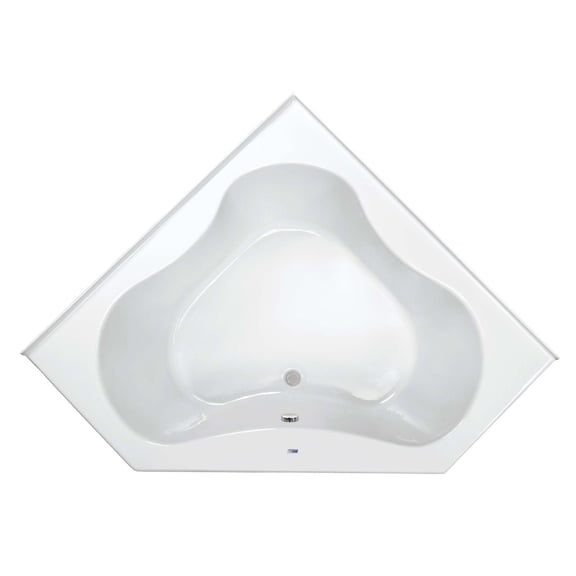 Proflo PFS6060SKWH Grass Valley 60" X 60" Corner Acrylic Soaking Tub - White