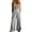 Gray, variant on Womens Spaghetti Strap Floral Embroidered Faux Linen Overalls Jumpsuit Side Patch Hand Pockets Loose Wide Leg Full Length Solid Color Pull On Casual Overall Romper