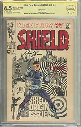 Nick Fury Agent of SHIELD #4 CBCS 6.5 Signed 2x Jim Steranko Roy Thomas