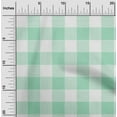 thumbnail image 1 of oneOone Cotton Jersey Mint Green Fabric Gingham Check Sewing Craft Projects Fabric Prints By Yard 58 Inches Wide, 1 of 4