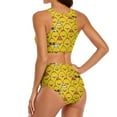 thumbnail image 6 of 2024 Sexy Yellow Ducks Bikini Swimsuit Funny Ducklings Trend Swimwear High Waisted Design Bikini Set High Cut Beachwear, 6 of 7