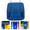 thumbnail image 4 of Eease 1PC Large Waste Bin Lid Trash Can Lid Plastic Trash Bin Lid Dustbin Accessories for Outdoor Garden Replacement (Blue, 50L), 4 of 5