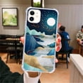 thumbnail image 2 of Moon River Case Compatible with iPhone 12,Aesthetic Art Design TPU Bumper Cover Case, 2 of 4