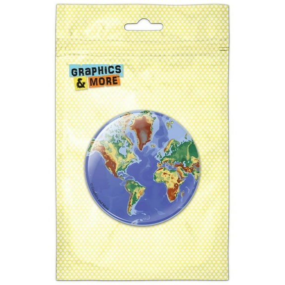 World View Pinback Button Pin Badge