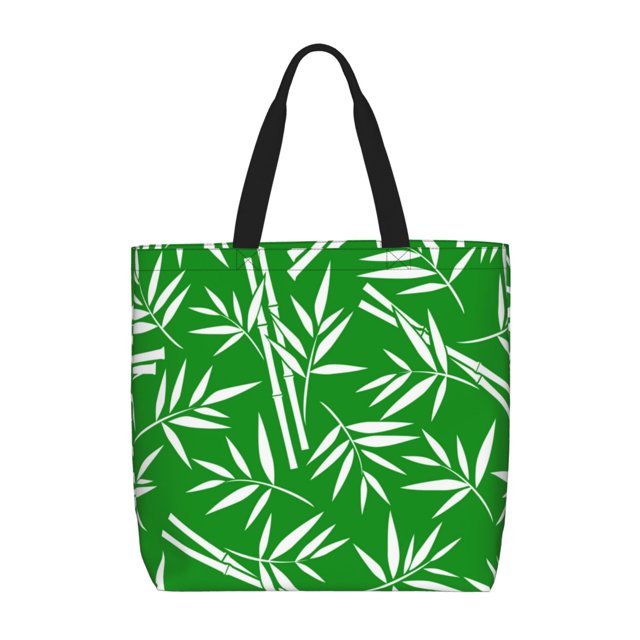 Balery Bamboo Bolsa de Mano para Mujeres con Cremallera, Bolsa de Gimnasio con Compartimentos, Bolsa para Laptop, Bolsa para Trabajo