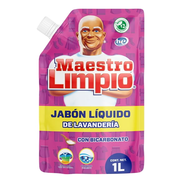 Jabón Líquido de Lavandería Rosa Maestro Limpio 1 L