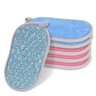 Skycase Durable Scrub Scouring Sponge , 6 Pack Microfiber Dual Action Kitchen Scrub Sponge,Dual-Sided Reusable Cleaning Scrubber Effortless Cleaning of Dishes,Pots and Pans