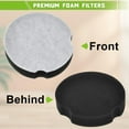 thumbnail image 2 of TAPDRA Foam Vacuum Filter 2-Pack 1604896 for Bissell PowerForce Compact Lightweight & Turbo Bagless, 2 of 8